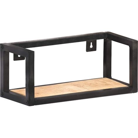 Maison Exclusive - Wandregale 2 Stk. 40 cm Raues Mangoholz (1/5)
