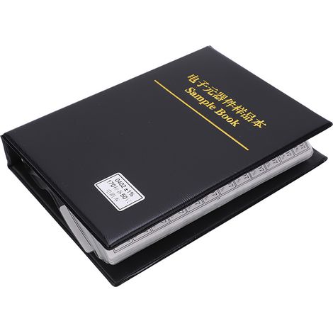 Sortiment an Widerständen der Serie 0402 (170 Stück), Musterbuch für elektronische Bauteile, Schwarz (1/5)
