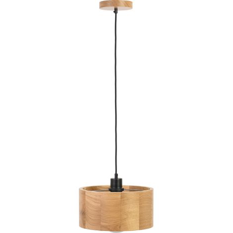 Hängelampe aus Holz ANTILIA Kronleuchter EICHE 275 (1/5)