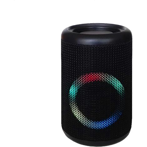 Mini enceinte sans fil Bluetooth 5.0 avec lumières LED RGB, enceinte portable pour smartphones et tablettes (1/5)