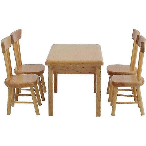 25 à 26 pièces de mobilier miniature pour maison de poupée à l'échelle 1:12, cadeau pour enfants (1/4)