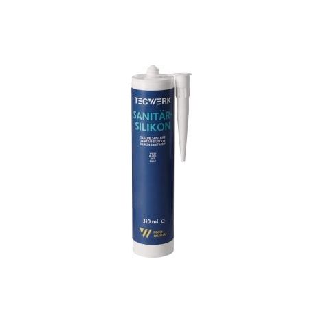 Silicone sanitaire blanc cartouche 310ml TECWERK (1/2)