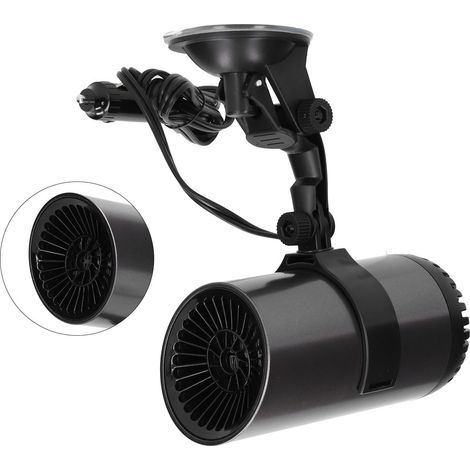 2-in-1 Car Heater, Fan, 150W, 12V DC, Portable Plug and Play Defroster with 360° Rotating Stand and Suction Cup (1/5)