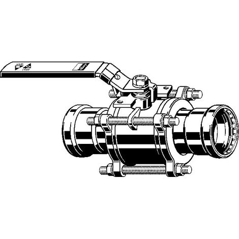 Viega Easytop XL Kugelhahn mit SC-Contur XL 4275.8XL, 2 1/2", Zink-Nickel-Beschichtung (1/2)