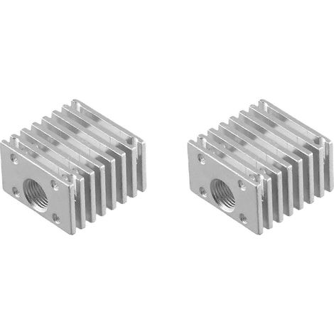 2X pour dissipateur thermique à tête unique V6, dissipateur thermique entièrement métallique, accessoires pour imprimante 3D, 30x30 mm (1/5)