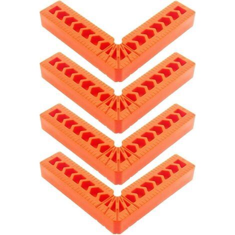 4 Positioning Squares 90 Degree L Type Right Angle Clamps, 4 Inch Auxiliary Locator Angle Holder (1/5)
