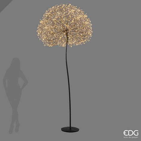 EDG Enzo De Gasperi Decoro Tarassaco Rich Nero MicroLED H280 Ø100 cm IP44 – Decorazione Natalizia Luminosa (1/3)