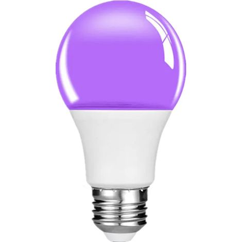 Lampes de croissance pour plantes (Blanc x 1 pièce, AC 85-265 V, 12 W) Ampoule UV violette 12 W E27 à lumière noire phosphorescente - Décoration lumineuse pour fêtes et bars (1/5)