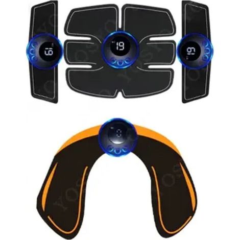 Nouvel appareil de stimulation musculaire EMS rechargeable, électrostimulateur TENS, massage thérapeutique pour soulager la douleur, masseur méridien numérique pour tout le corps01231-AquaForge