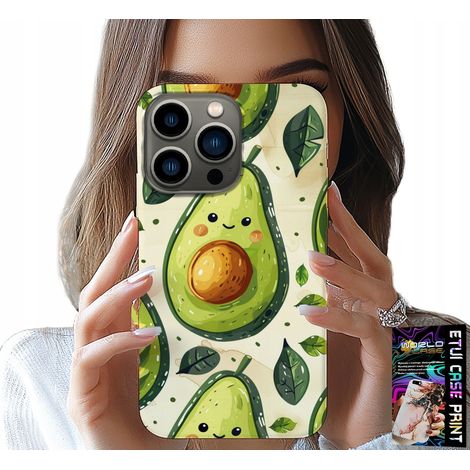 Custodia per iPhone 16 PRO - simpatica custodia con avocado sorridente (1/5)