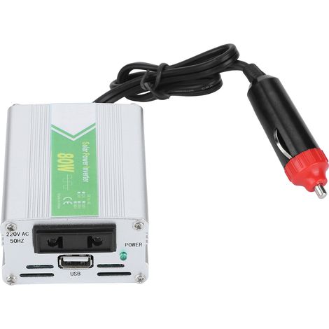 80-W-Smart-Spannungswandler (DC 12 V auf AC 220 V) mit Wellenkorrektur, Echtzeitüberwachung und LED-Anzeige (1/5)