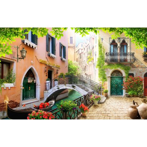 Affiche illustrée hôtel ca dei conti - 60x40cm - made in France (1/5)