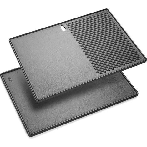 Cast Iron Griddle 43.5 x 32 cm Replacement Part for Triton 3 and 4 Burner Gas Grill, Broil King Baron/Monroe PRO 4, Boston 6 - Grill Pan (1/5)