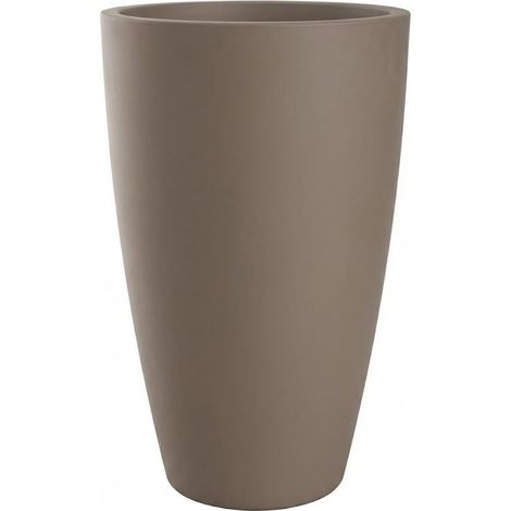Pot CONIQUE Ø38cm - Dim. 38 x 61 cm - Volume 49L - Taupe - EDA