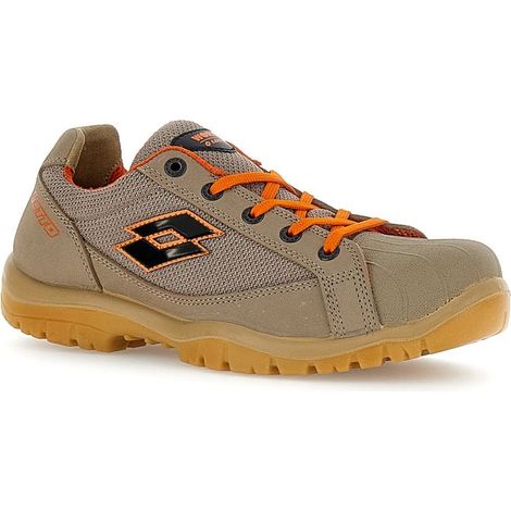 Scarpe Antinfortunistiche Lotto Jump 550 II S1P SR FO Cobblestone/All Black/Vibrant Orange  44