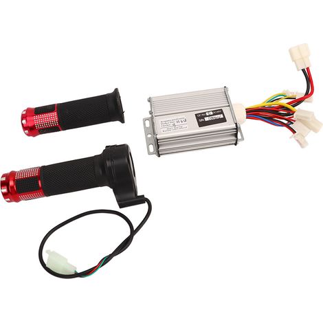 Contrôleur de vitesse pour moteur CC 36 V 1000 W, poignée d'accélérateur universelle en alliage d'aluminium pour modification de vélos, tricycles et motos électriques (1/5)