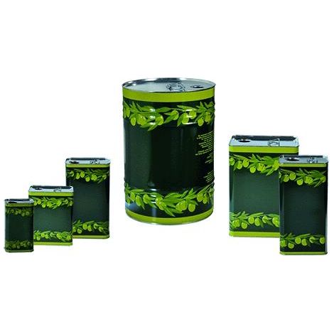 Lattina Latta Lattine Per Olio In Lamiera  Lt. 25 (Comprensivo Di Tappo)