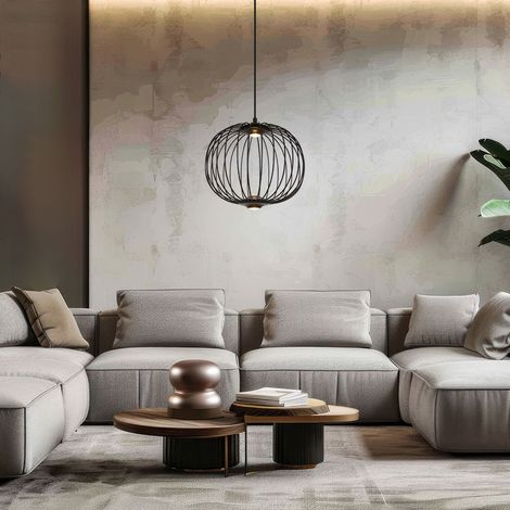 Hängeleuchte Pendellampe Esstischleuchte schwarz LED Wohnzimmerlampe H 150 cm