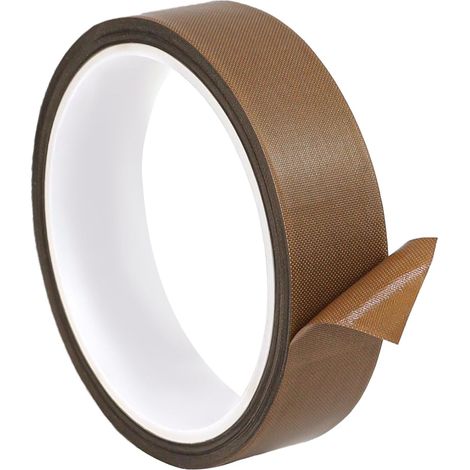Ruban 25MM × 10M, Résistance à Haute Température Jusqu'à 300 °C, le Ruban PTFE Adhesif Convient Machine de Scellage Manuelle, Machine de Scellage Par Impulsion (1/5)