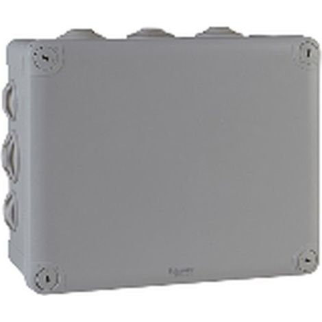 Mureva Box, boite de dérivation IP55 + embouts 225x175x100, gris - ENN05013