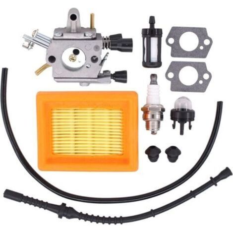 11-teiliger Vergaser-Reparatursatz mit Luftfilter und Kraftstoffleitung für Stihl FR450, FS400, FS450, FS480, SP400, SP450 und Zama C1Q-S34H Modelle 41281200651 (1/5)