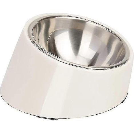 Superdesign schräger, auslaufsicherer Napf für Hunde und Katzen, 15 cm Durchmesser, geeignet für Bulldoggen. Rutschfest und auslaufsicher für einfaches Fressen. Fassungsvermögen: 0,5 Tassen (ca. 120 m (1/2)