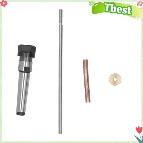 Mandrin de Stylo à Bois, Tige Conique Morse No 2 en Acier Inoxydable, avec Lisse pour Accessoires de à Bois (1/4)