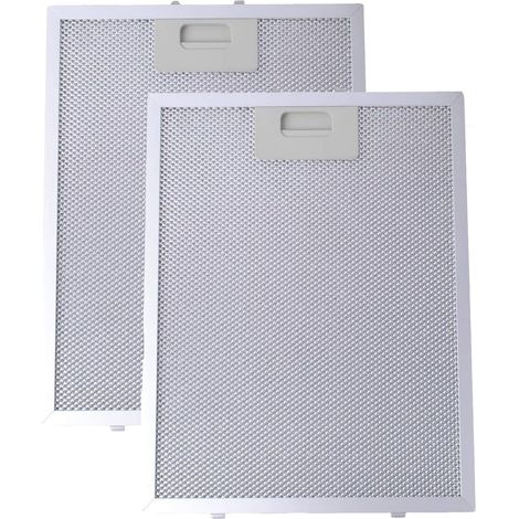 Lot 2 Filtres à Graisse pour Hotte Cooke & Lewis Argent – Dimensions 320 x 260 mm, Entretien Facile (1/5)