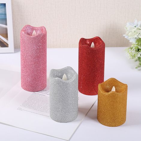 Bougie sans flamme à LED, bougie sans fumée à piles, forme de bougie analogique innovante (1/5)