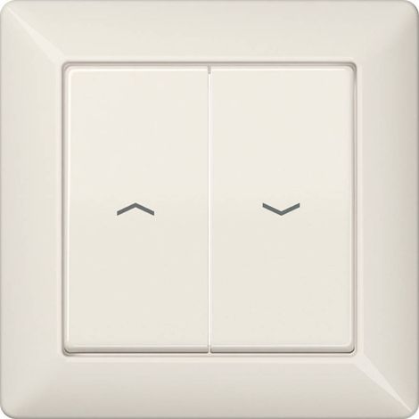 Jung Tasto bilanciere 2 posti, con simboli a freccia, con telaio integrato, Duroplast, Serie AS, bianco AS 590-5 P