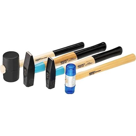 Set di Martelli Hazet 2140 4 Manici Neri Resistenti