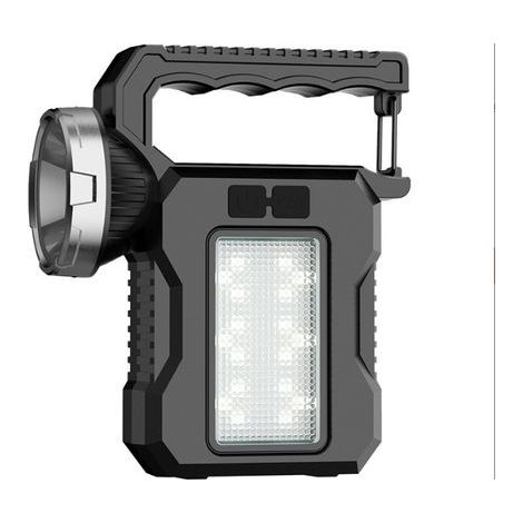 Tragbare Solar-Taschenlampe, helle LED, USB-aufladbar, multifunktional, für den Außeneinsatz. (1/5)