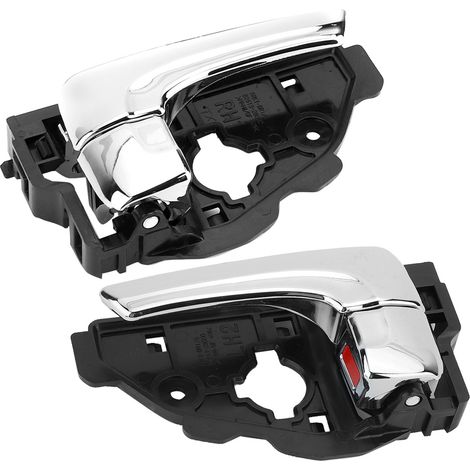 Poignée de porte intérieure gauche/droite, finition électroplaquée, couleur brillante, compatible Hyundai (références 82620-2S010 et 82610-2S010). (1/5)