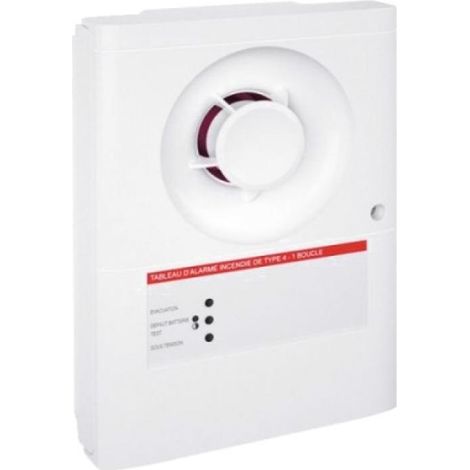 Legrand – Tableau d'alarme incendie type 4 – 1 boucle – Indice de protection IPX4 – Pour installation en milieu humide (1/2)