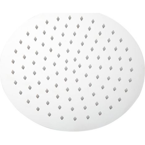 Pommeau de douche en acier inoxydable - Douche à économie d'eau, pommeau de douche rond de 20 cm, pommeau de douche pluie universel filetage 1/2 pouce, rotatif à 360°, inclinaison à 30°, facile à inst (1/4)
