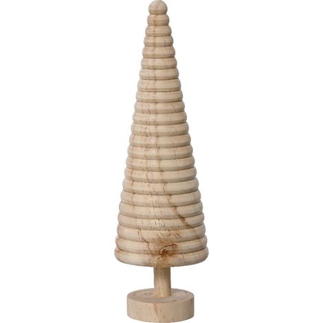 Weihnachtsdeko Tanne Natur 23 Ebenen Ø 7 cm Höhe 22 cm - Pinienholz