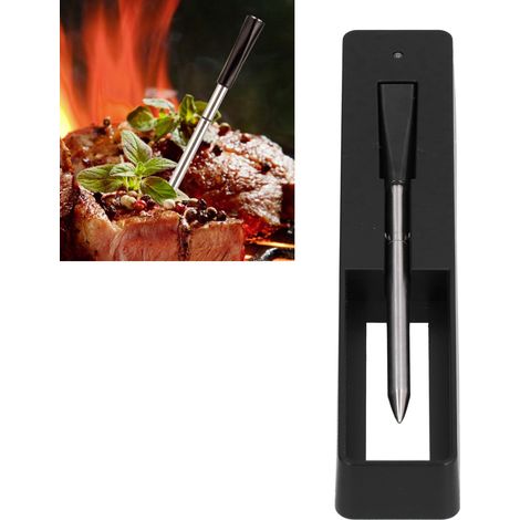 Termometro per barbecue con 4 sonde Bluetooth, in acciaio inossidabile, IP67, misuratore di temperatura del forno wireless intelligente per barbecue (1/4)