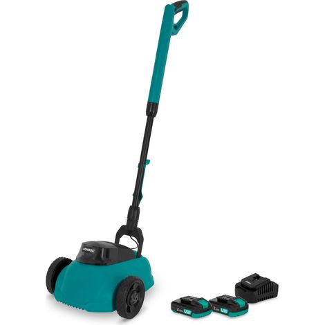 VONROC Mini tondeuse sans fil 20V 22 cm avec 2 batteries 2Ah chargeur et mulching S2LM510DC