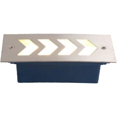 Lumière Jardin Enterré - Spot Encastrable LED Exterieur, Spot LED Rectangulaire De Jardin 3 W, Terrasse Spots Étanches IP65(A Warm White) (1/5)