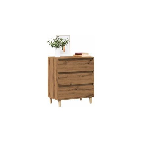 Buffet chêne artisanal 60x35x70 bois d'ingénierie (1/5)