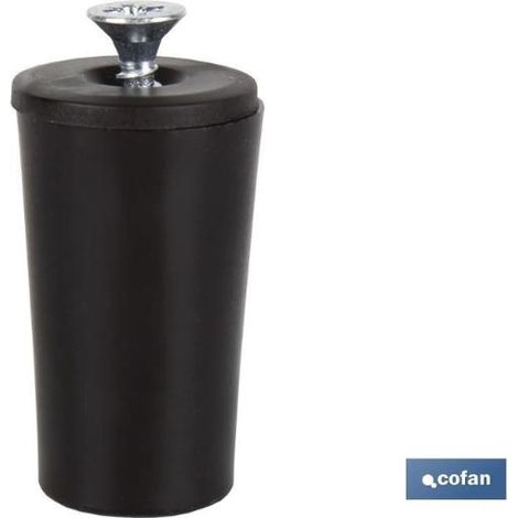 Pack 20 unidades tope persiana 40 mm marrón con tornillo M-6