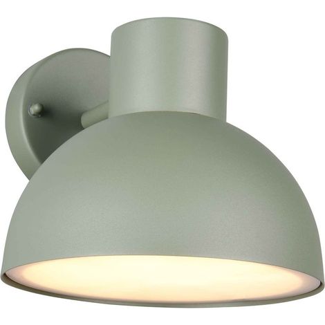 Applique da esterno, metallo, verde, H 19 cm, Elbe (1/3)