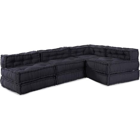 vidaXL Unité de canapé modulaire Tissu Anthracite 210 x 140 x 56 cm