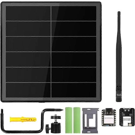 Meshtastic D5L 5W Solarpanel für SeeedStudio Xiao NRF52840+SX1262 Meshcore LoRa mit Meshcore 915 MHz Akku (1/5)