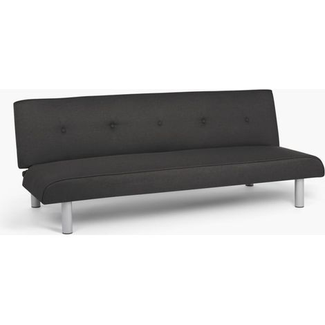 Clic-clac 3 places en tissu pour salon Larimar XL - Noir