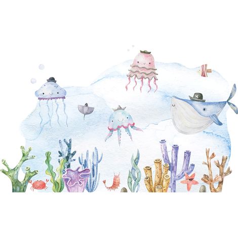 Papier peint panoramique Enfants - Océan - 130 cm x 80 cm (1/2)