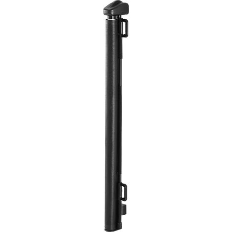 Mophorn Einziehbares Babygitter und Hundegitter, ausziehbar bis 185 cm(B)/79,5 cm(H), Treppenschutzgitter mit Sicherheitsschloss, Schutzgitter aus Netzmaterial für Innen- und Außenbereiche, Schwarz