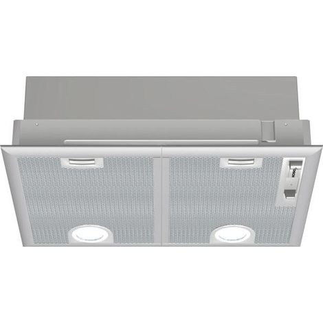Bosch – Hotte casquette 590 m³/h – Type conduit/recirculation – Niveau sonore 38/68 dB – Largeur 530 mm – DHL555BL