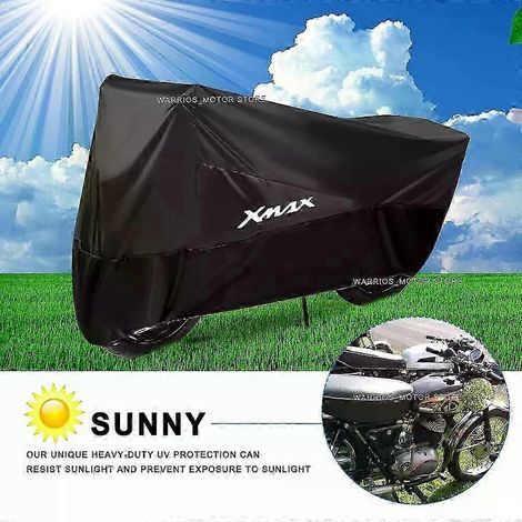 Housse de moto étanche compatible avec les motos XMAX 125 250 300 400cc. résistante à la pluie. à la poussière. à la neige et aux UV. (1/4)