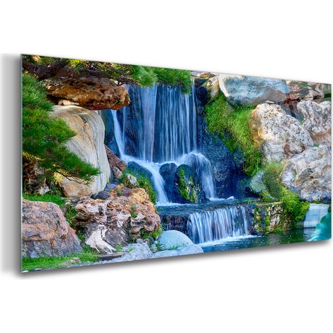 Tableau sur verre – 140 x 70 cm - Tableau mural décoratif - Verre Décorative - Panorama de Paysage (1/5)